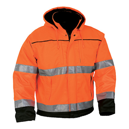 VINTERVARSELJACKA 5816 HI-VIS VARSELORANGE/MARINBLÅ XXL