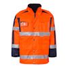 VINTERVARSELJACKA 6317 HI-VIS VARSELORANGE/MARINBLÅ L