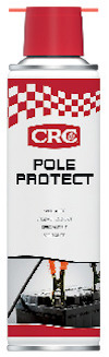 Sprayburk med röd kork och etikett med texten "CRC POLE PROTECT SPECIALTY".