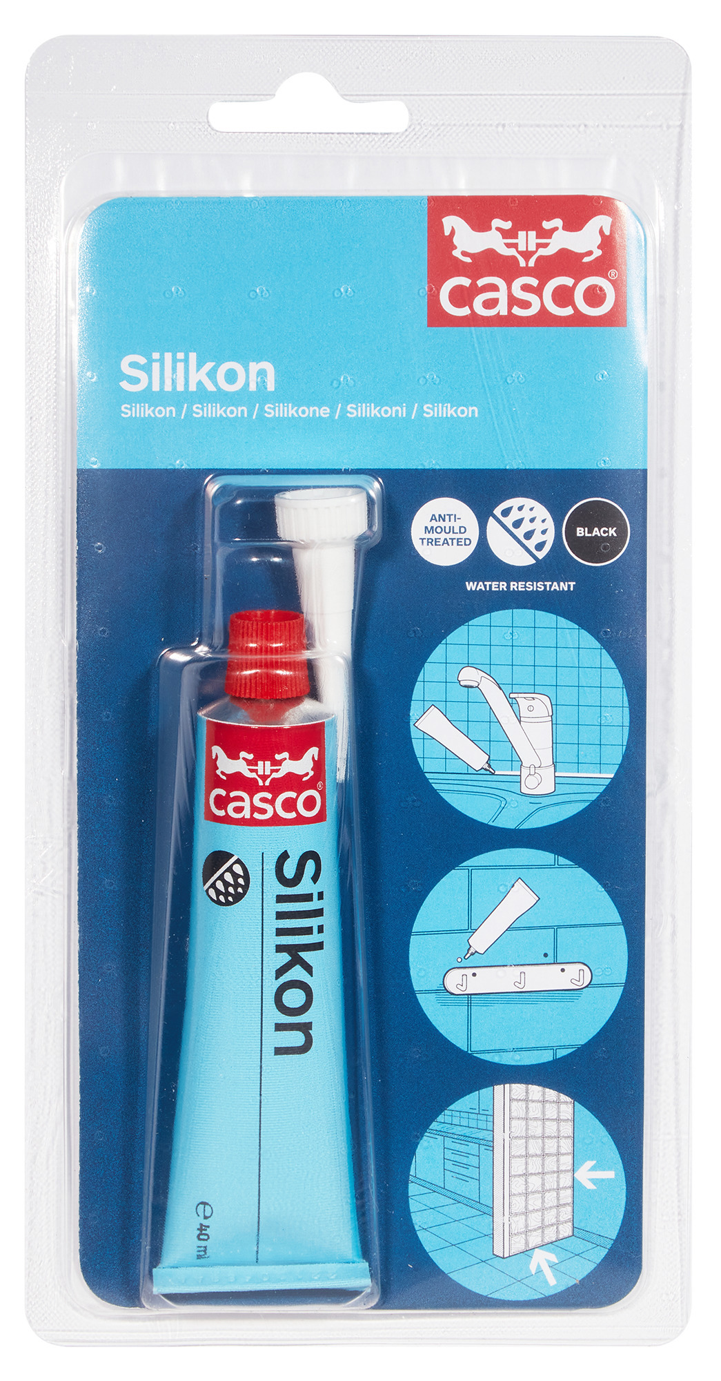 FOGMASSA 2996 SILIKON LJUSGRÅ 40ML 494033 - Casco