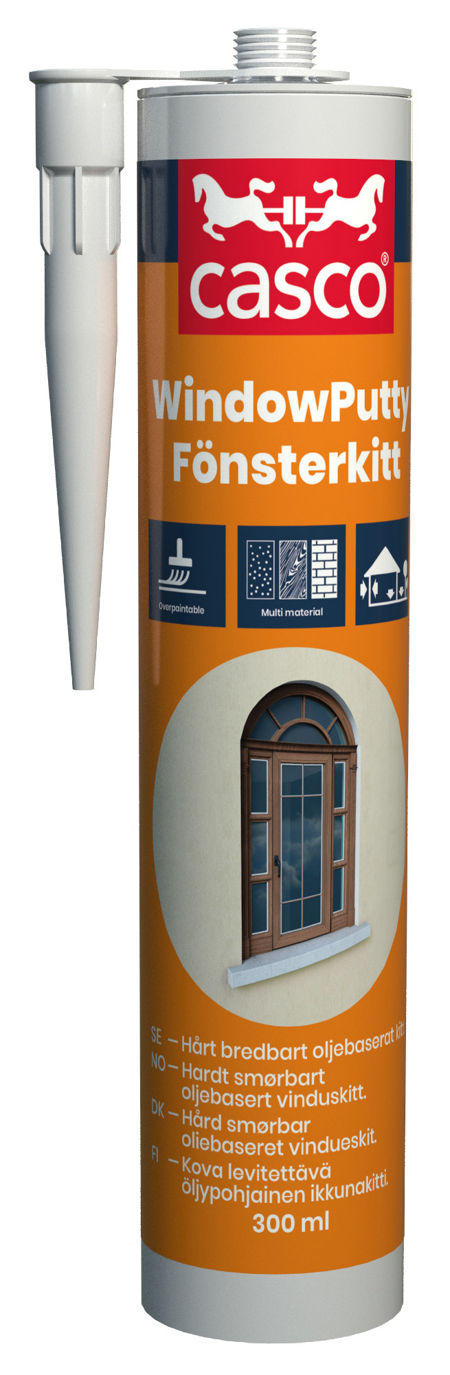 FOGMASSA FÖNSTERKITT CASCO NATUR 300 ML - Casco