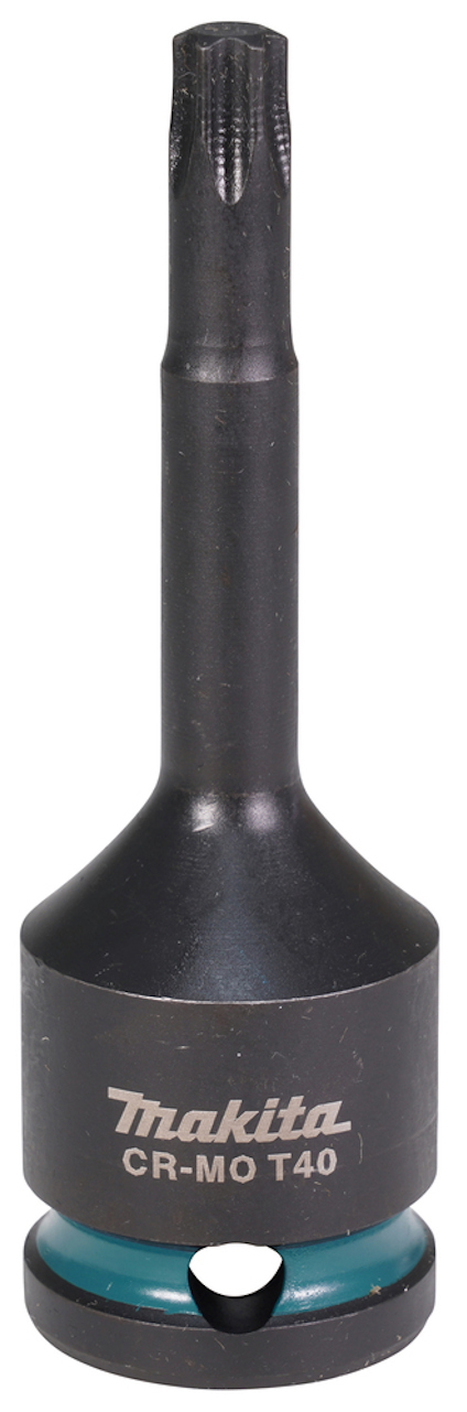 Hylsbits med Torx-profil, text "Makita CR-MO T40" på sidan.