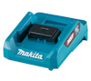 Blå Makita XGT-adapter med svart fäste och vit logotyp på framsidan.