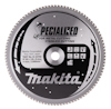 Cirkulär sågklinga med texten "Specialized for metal cutting stainless cutting", logotypen "Makita" och tekniska detaljer.
