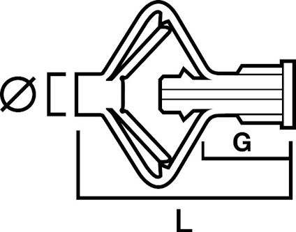 EXPANDERSKRUV M2 ZINK NICKEL M10 L:70/10 BETONG PAKET