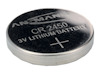 Knappcellsbatteri med texten "ANSMANN CR 2450 3V LITHIUM BATTERY" och plustecken längst ner.