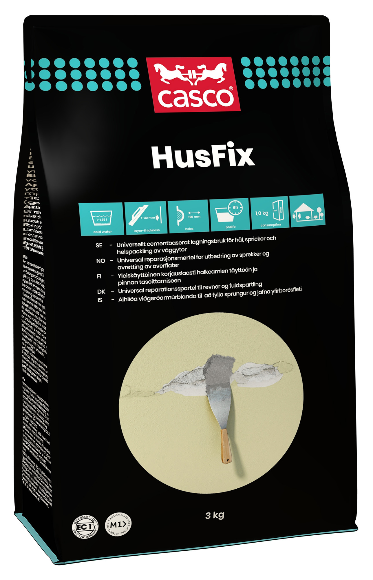 VÄGGSPACKEL HUSFIX CASCO 3KG - Casco