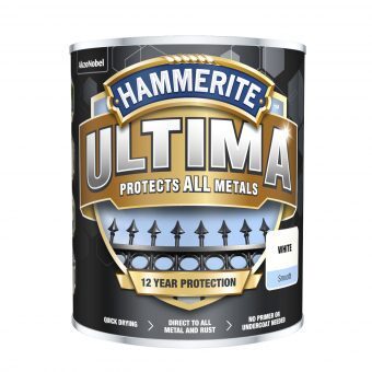 METALLFÄRG ULTIMA SMOOTH SILVER HAMMERITE 0,75L - Hammerite