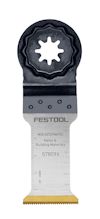 Verktygstillbehör med tandad kant och fästpunkt i stjärnformad design. Text: "FESTOOL MSB 60/32/HM/OSC Metal & Building Materials 578096".