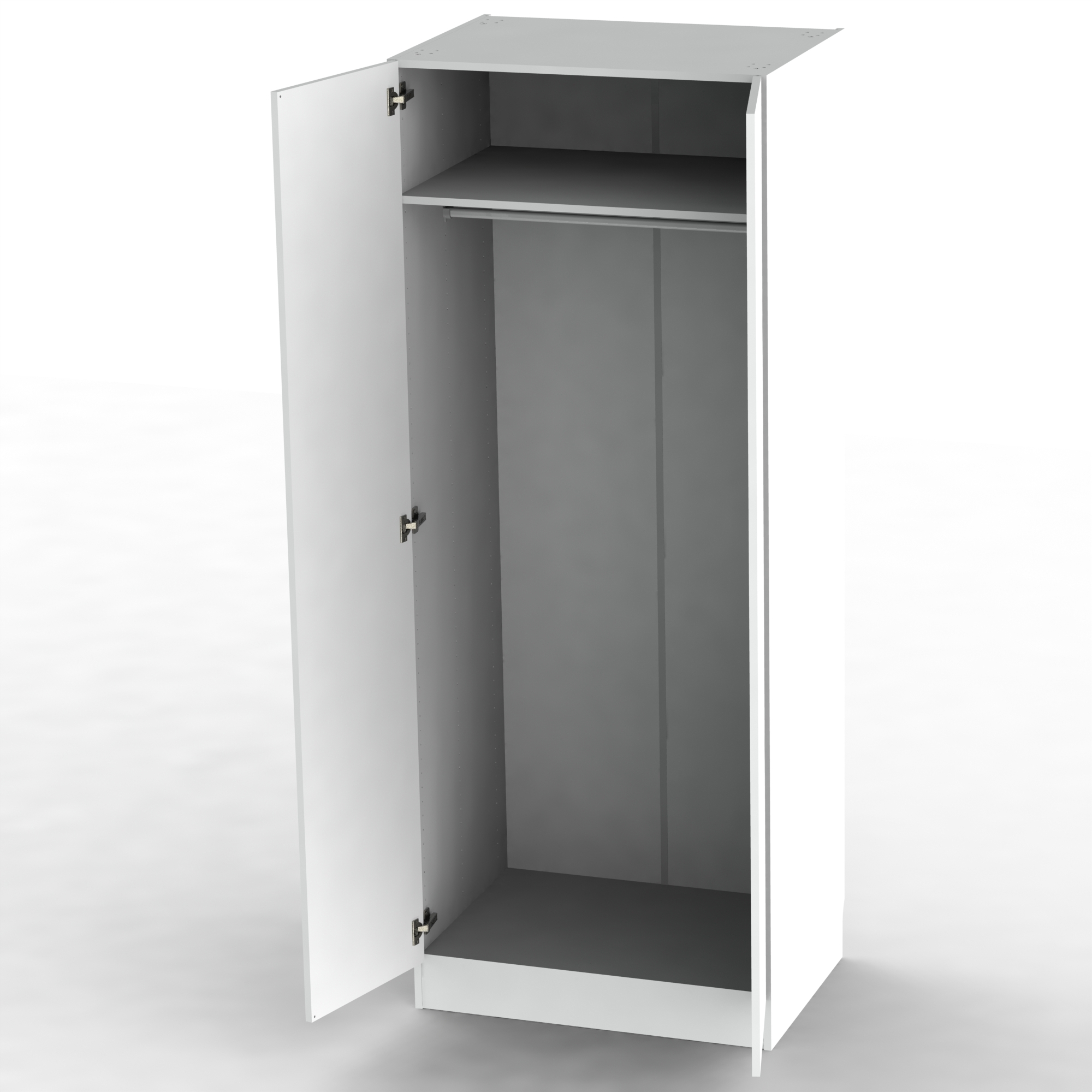 PAKETGARDEROB MFC VIT05 80 CM 800X2062X565 - Marbodal