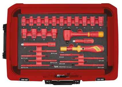 SERVICEVÄSKA MED VERKTYG SCE5 52 DELAR 1000V FOAM