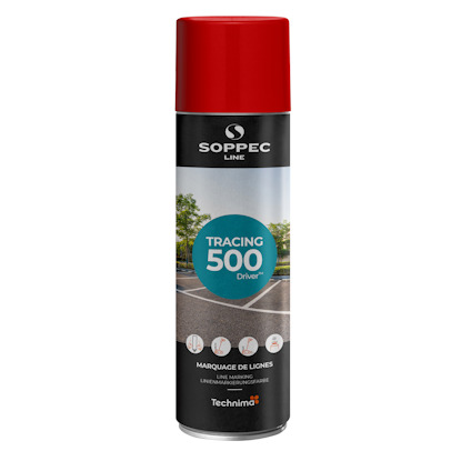 LINJEMARKERINGSFÄRG TRACING SOPPEC RÖD 500ML