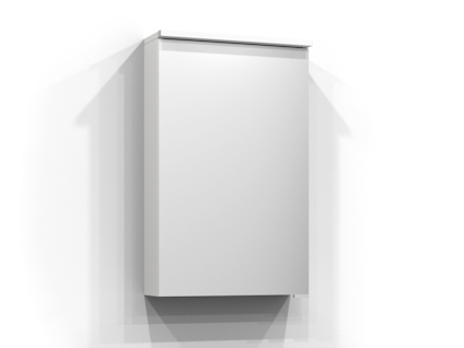 SPEGELSKÅP BLOC VIT LED EL 2HYLL TVLJ 45X71,6X15,1CM