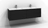 UNDERDEL EPOS PLAN SVART ASK 2+2L PUSH 159X45X45,3CM