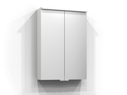 SPEGELSKÅP BLOC VIT LED EL 2HYLL TVLJ 50X71,6X15,1CM
