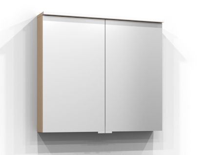 SPEGELSKÅP SAREK PUR EK LED EL2HYLL TVLJ JFB 80X71,6X15,1CM