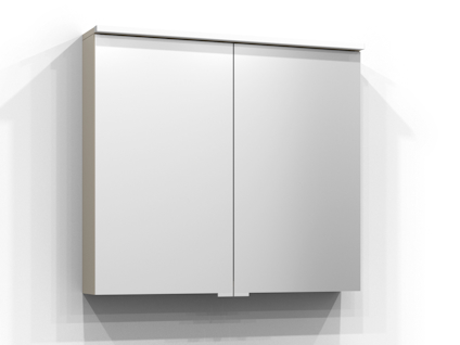 SPEGELSKÅP SAREK SAND LED EL 2HYLL TVLJ 80X71,6X15,1CM