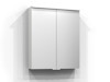 SPEGELSKÅP BLOC VIT LED EL 2HYLL TVLJ 60X71,6X15,1CM