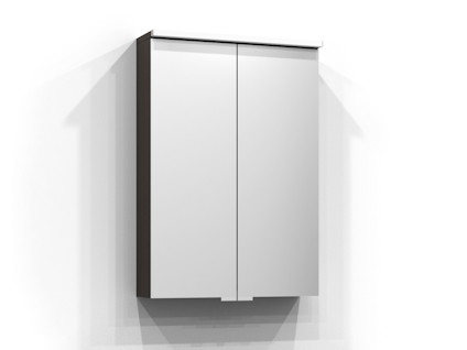 SPEGELSKÅP SAREK BRUN ASK LED EL 2HYLL TVLJ 50X71,6X15,1CM