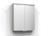 SPEGELSKÅP SAREK SAND LED EL 2HYLL TVLJ 60X71,6X15,1CM