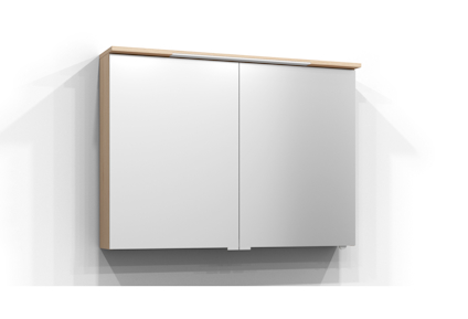 SPEGELSKÅP SKURU PUR EK LED EL2HYLL TVLJ JFB 101X72,5X19CM