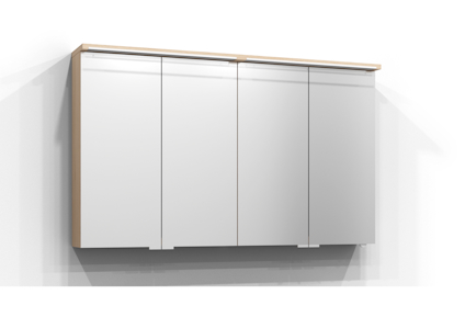 SPEGELSKÅP SKURU PUR EK LED EL2HYLL TVLJ JFB 121X72,5X19CM