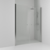 NISCHDUSCH SKOGA RAK ALU MATT FROST DUBBEL INTHT 198X198X3CM