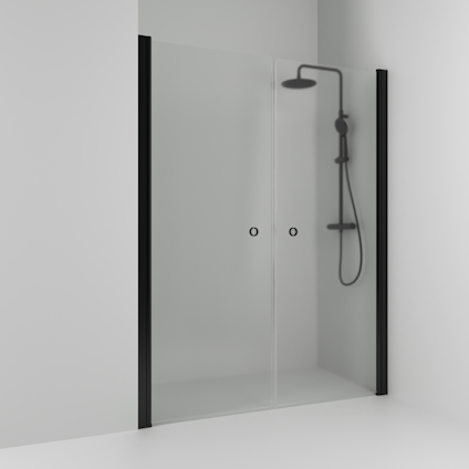 NISCHDUSCH SKOGA RAK SVART MATT FROST DUBBEL INTHT 158