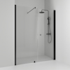 NISCHDUSCH SKOGA RAK/FAST SVART MATT KLAR INTHT 140X198X3CM