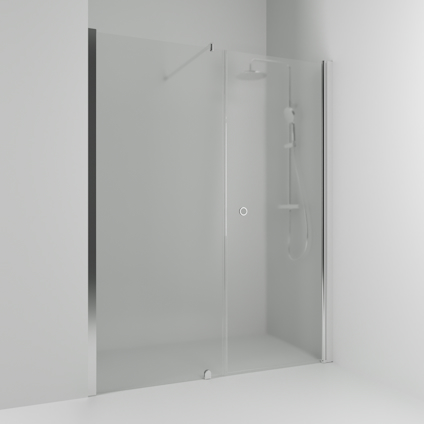 NISCHDUSCH SKOGA RAK/FAST ALU BLANK FROST INTHT 140X198X3CM