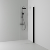 SKÄRMVÄGG SKOGA RAK SVART MATTFROST INTHT 67X198X3CM