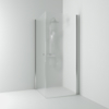 HÖRNDUSCH SKOGA RAK ALU BLANK FROST INTHT 70X198X70CM