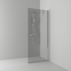 SKÄRMVÄGG SKOGA RAK ALU BLANK RÖK INTHT 67X198X3CM