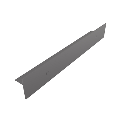 DUSCHHYLLA FRONT ALUMINIUM POLERAD BLYERTSSVART 70X10X9CM