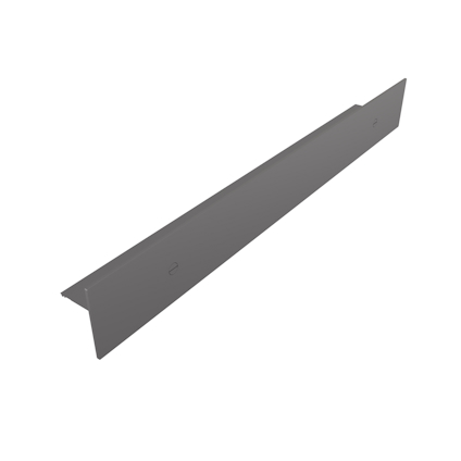 DUSCHHYLLA FRONT ALUMINIUM POLERAD BLYERTSSVART 80X10X9CM