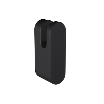 HANDDUKSKNOPP MAGNETIC SVART 1,6X5,1X2,4CM
