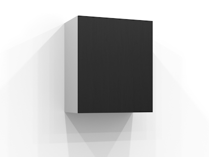 DÖRR VÄGGSKÅP TVÄTT & TORK SVART ASK 60X70X1,6CM