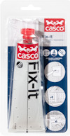Förpackning med Casco Fix-It limtube och instruktioner.
