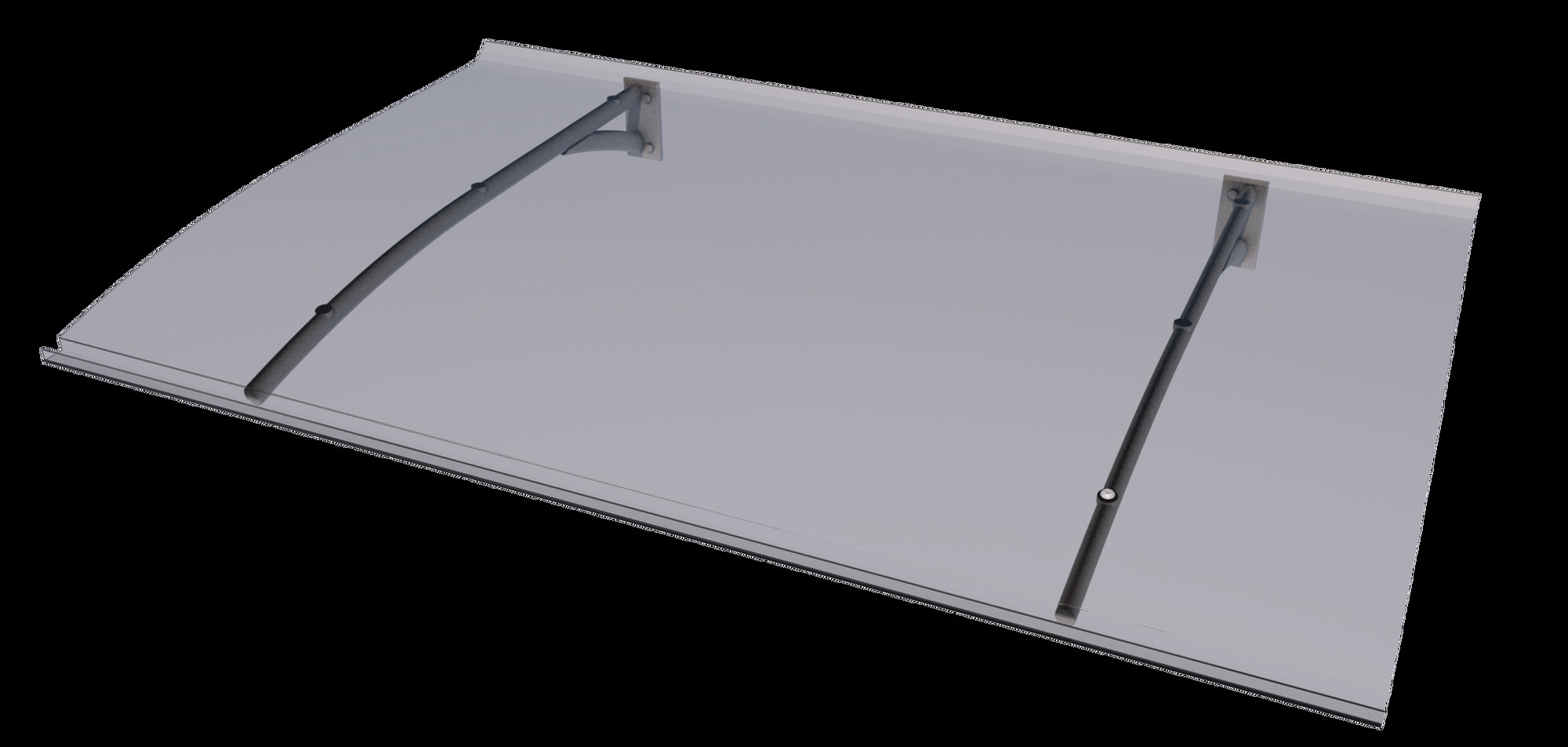 ENTRÉTAK GOP SECCO PC PT 150 ALU ANTRACIT - Glasfiber & Plastprodukter