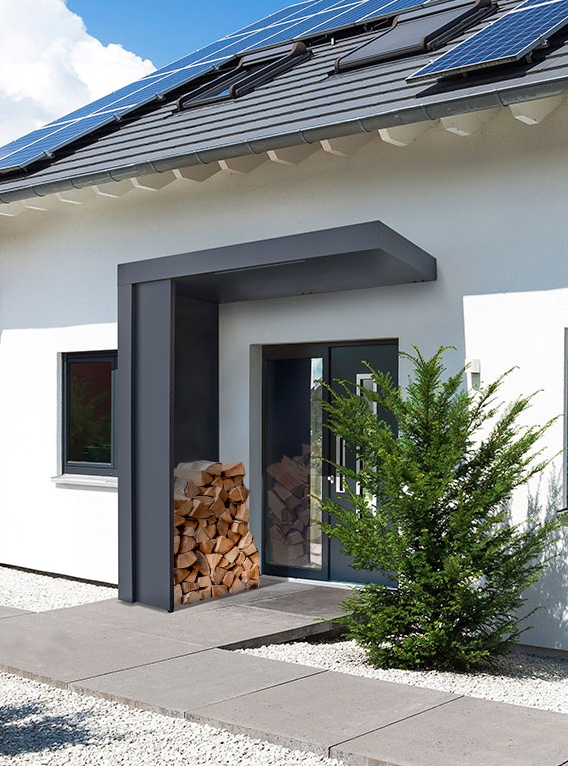 EXTRAVÄGG VINDSKYDD GOP BLOCK BS 33 ALU ANTRACIT - Glasfiber & Plastprodukter