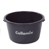 Svart bruksbalja med vit text "Collomix" på sidan.