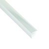 Metallisk hörnprofil med slät yta och blank finish.