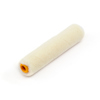 Vit velourrollermatta med orange plasthylsa.