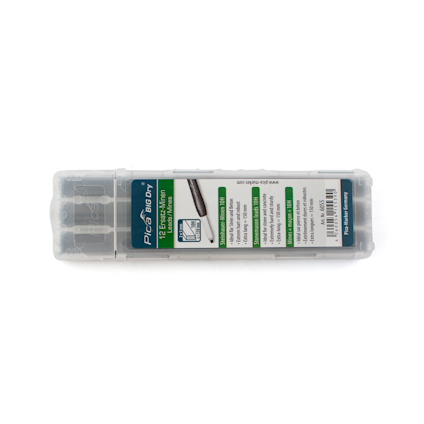 Fodral med texten "Pica" och "12 Graphite Leads".
