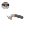 Handtag med svart och orange softgrip-design, metallfäste fram. Logo "SWITCH SYSTEM" synlig.