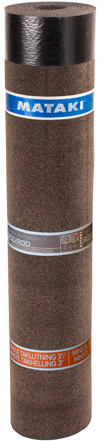 YTPAPP SJÄLVTÄCK 3 RÖD 7X1M TAKPAPP