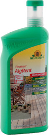 Grön flaska med etiketten "Finalsan AlgRent" och märkningen "90% recycled".