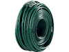 Grön plastpåse med elastisk, spirallindad tråd.