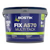 Hink med etikett "Bostik FIX A570 MULTI TACK", grå lock och handtag, kapacitet 10L.
