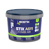 Plastburk med lock, innehållande Bostik STIX A511 COMBI AIR, grön text och logotyp, 5 liter.
